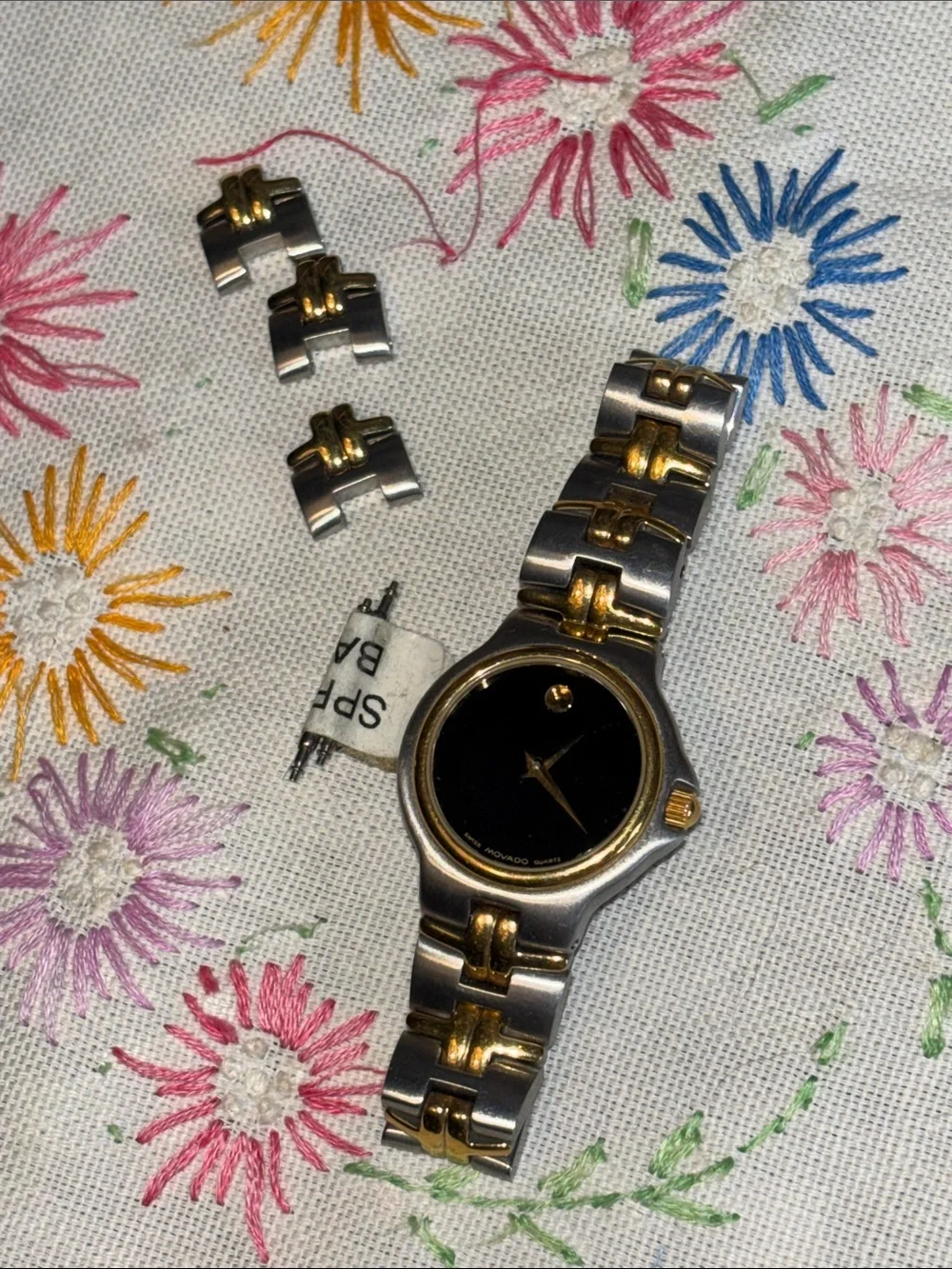 EUC Movado Olympian Collection 81.A1.827.2 (26mm women's variant), Two-tone sta